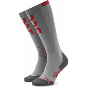 Lyžařské ponožky UYN S100035 Light Grey/Red G226
