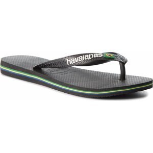 Žabky Havaianas Brasil Logo 41108501069 Black/Black