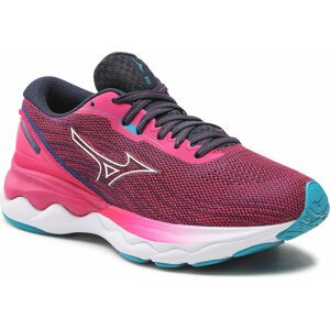 Boty Mizuno Wave Skyrise 3 J1GD220902 Pink Peacock/White/Algiers Blue