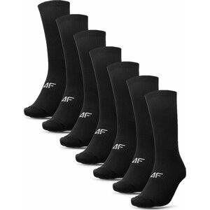 Sada 7 párů pánských vysokých ponožek 4F 4FWAW23USOCM225 20S