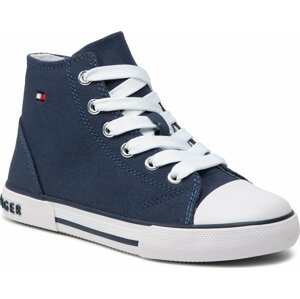 Plátěnky Tommy Hilfiger High Top Lace-Up Sneaker T3X4-32209-0890 M Blue 800