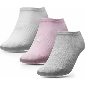 Sada 3 párů dětských nízkých ponožek 4F 4FJSS23USOCF097 90S