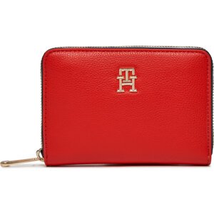 Velká dámská peněženka Tommy Hilfiger Th Essential Sc Med Za Corp AW0AW16092 Fierce Red XND