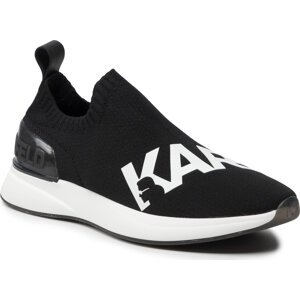 Sneakersy KARL LAGERFELD KL62110 Black Knit Textile