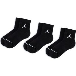 Sada 3 párů vysokých ponožek unisex Nike SX5544 010 Černá