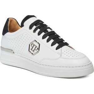 Sneakersy PHILIPP PLEIN Leather Lo Top SADS USC0537 PLE022N White/Black
