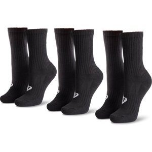 Sada 3 párů vysokých ponožek unisex Asics 3PPK Crew 155204 Black 0900