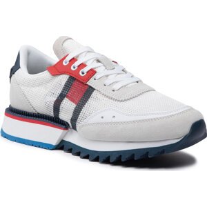 Sneakersy Tommy Jeans Cleat EM0EM00970 White TBR