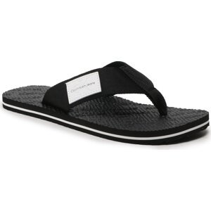 Žabky Calvin Klein Jeans Beach Sandal Woven Patch YM0YM00657 Black BDS