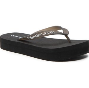 Žabky Calvin Klein Jeans Beach Sandal Flatform YW0YW00716 Black BDS