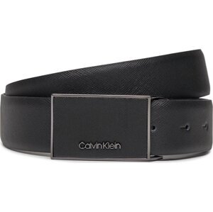 Pánský pásek Calvin Klein Leather Inlay Plaque 35M K50K511761 Ck Black Saffiano BEH