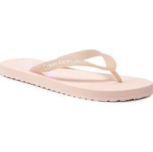 Žabky Calvin Klein Jeans Beach Sandal Monogram Tpu YW0YW00098 Tuscan Beige/Pink Blush 0GD