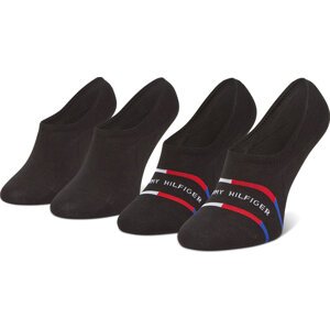 Sada 2 párů pánských ponožek Tommy Hilfiger 100002213 Black 002