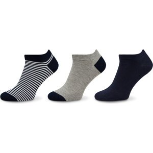 Sada 3 párů dámských nízkých ponožek Pepe Jeans Mini Stp Tr 3P PMU30035 Marl Grey 933