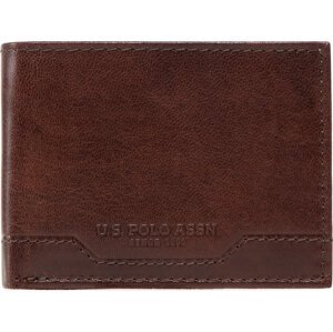 Malá pánská peněženka U.S. Polo Assn. St H AIUS82349MHA511 Dark Brown