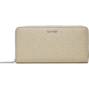 Velká dámská peněženka Calvin Klein Ck Must Lg Z/A Wallet_Epi Mono K60K611938 Stoney Beige Epi Mono PEA