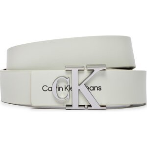 Dámský pásek Calvin Klein Jeans Monogram Hardware 30Mm K60K610281 Bílá