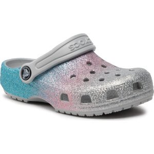 Nazouváky Crocs Classic Glitter Clog K 206993 Stříbrná