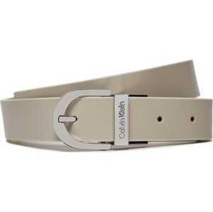 Dámský pásek Calvin Klein Reversible Round Buckle Belt 2.5 K60K611900 Écru