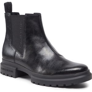 Kotníková obuv s elastickým prvkem Calvin Klein Jeans Cleated Chelsea Boot YW0YW00834 Black BDS