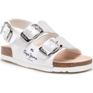Sandály Pepe Jeans Bio Corp Girl PGS90186 White 800