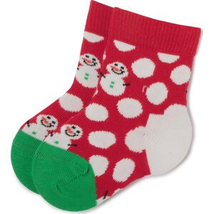 Vysoké dětské ponožky Happy Socks KBDS01-4300 Červená