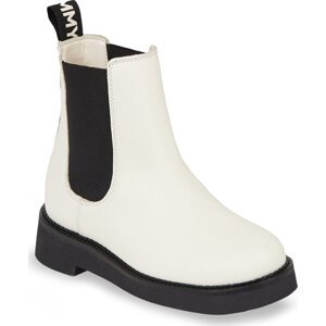 Kotníková obuv s elastickým prvkem Tommy Jeans Tjw Chelsea Flat EN0EN02311 Rich Cream YA6