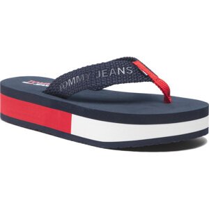 Žabky Tommy Jeans Webbing Mid Beach Sandal EN0EN01819 Twilight Navy C87