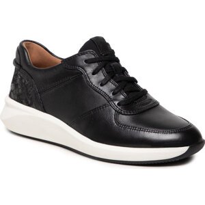 Sneakersy Clarks Un Rio Sprint 261626914 Black Combi Leather