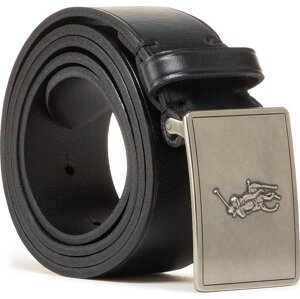 Pánský pásek Polo Ralph Lauren 36mm Pp Plaque Belt 405691693001 Černá