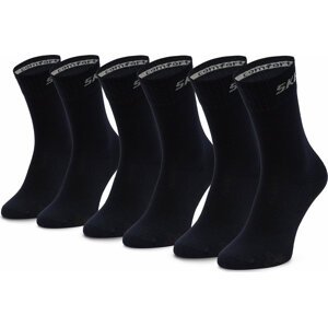 Sada 3 párů vysokých ponožek unisex Skechers SK41040 Navy 5999