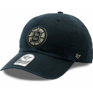 Kšiltovka 47 Brand NHL Boston Bruins Ballpark Camo '47 CLEAN UP H-BPCAM01GWS-BK Black