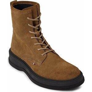 Kotníková obuv Tommy Hilfiger Th Everyday Core Suede Boot FM0FM04660 Desert Khaki GWJ