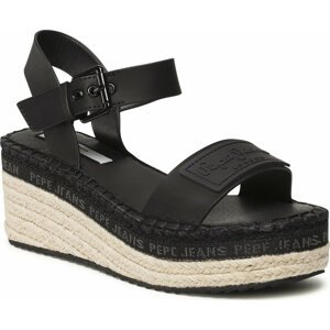 Espadrilky Pepe Jeans Witney Brand PLS90576 Black 999