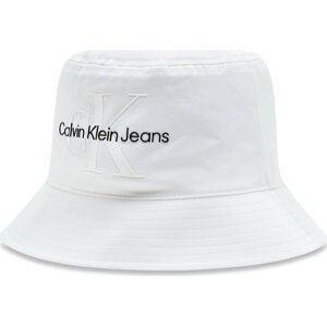 Klobouk Calvin Klein Jeans Bucket Monogram K60K610715 White YAF
