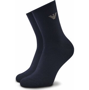 Dámské klasické ponožky Emporio Armani 292306 2F223 00135 Marine