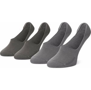Sada 2 párů kotníkových ponožek unisex Levi's® 37157-0191 Middle Grey Melange