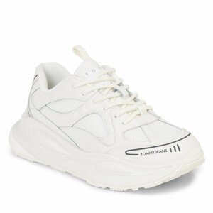 Sneakersy Tommy Jeans Tjw Fur Fashion Runner Lc Wl EN0EN02247 Ecru YBL