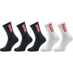 Sada 5 párů pánských vysokých ponožek Globe Bar Crew GB71739009 Ass