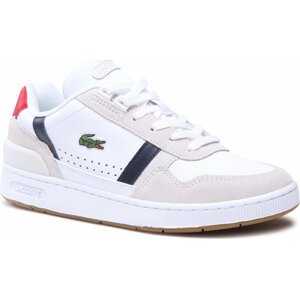 Sneakersy Lacoste T-Clip 0120 2 Sfa 740SFA0043407 Wht/Nvy/Red