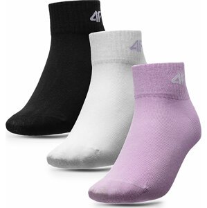 Sada 3 párů dětských nízkých ponožek 4F 4FJSS23USOCF098 91S