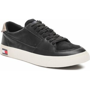 Sneakersy Tommy Jeans Vulcanized Ess EM0EM01106 Black BDS