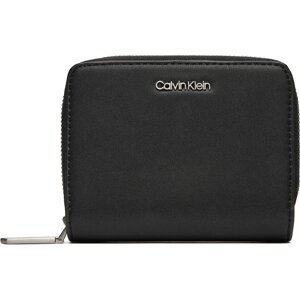 Malá dámská peněženka Calvin Klein Ck Must Z/A Wallet W/Flap Md K60K607432 Ck Black BEH