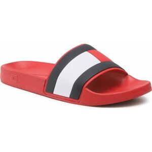 Nazouváky Tommy Hilfiger Rubber Th Flag Pool Slide FM0FM04263 Primary Red XLG