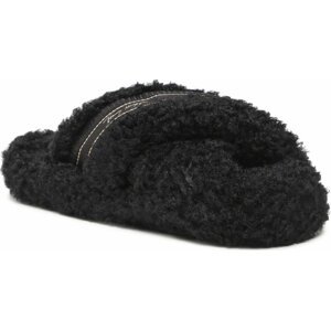 Bačkory Tommy Hilfiger Sherpa Fur Home Slippers Straps FW0FW06576 Black BDS
