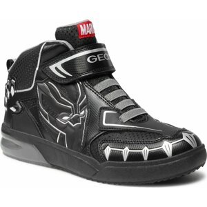 Sneakersy Geox J Grayjay Boy J369YB 0FU50 C0039 DD Black/Silver