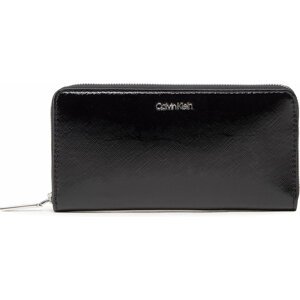 Velká dámská peněženka Calvin Klein Ck Must Z/A Wallet Lg Saffiano K60K609999 BAX