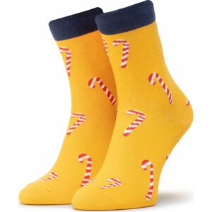 Klasické ponožky Unisex Dots Socks DTS-SX-484-Y Žlutá