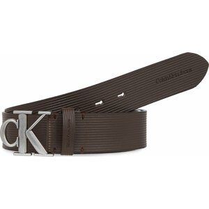 Pánský pásek Calvin Klein Jeans Round Mono Pl Lthr Tx Belt K50K511155 Bitter Brown BAP