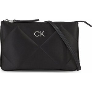 Kabelka Calvin Klein Re-Lock Quilt Crossbody - Satin K60K611299 Ck Black BAX